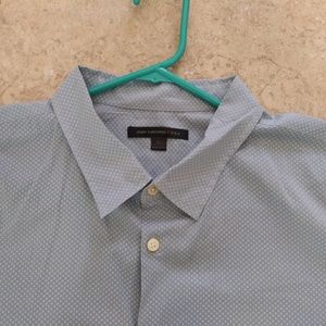 John Varvatos Blue Short Sleeve Button Down XL